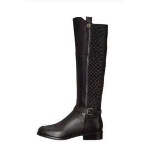 COLE HAAN Galina Tall Black Leather Riding Boot Size 6B